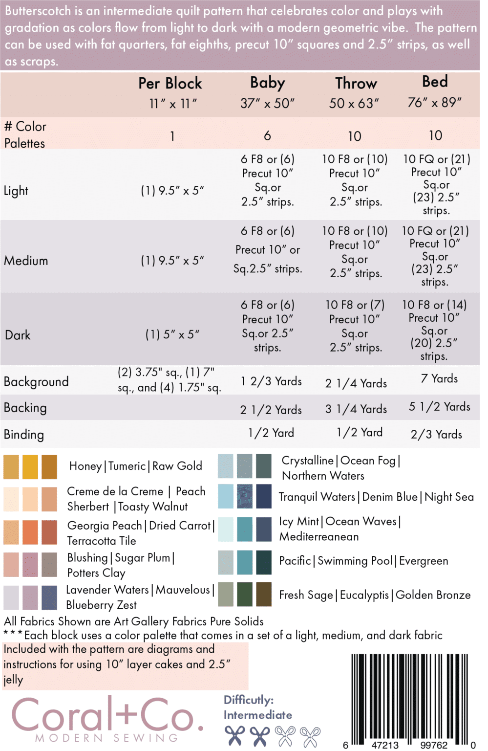 Butterscotch Quilt Pattern - Image 2