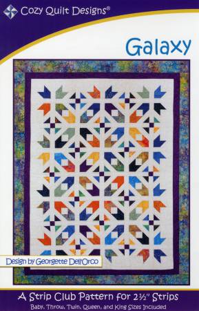 A quilt with colorful leaves and flowers on it.