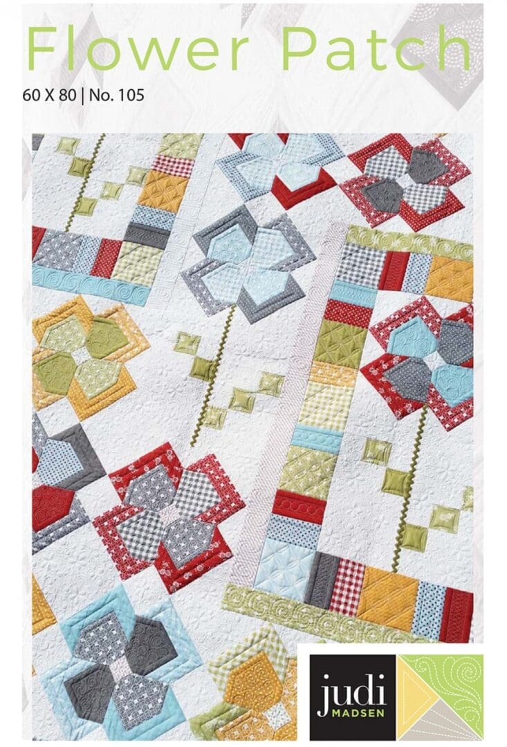 A close up of the quilt pattern