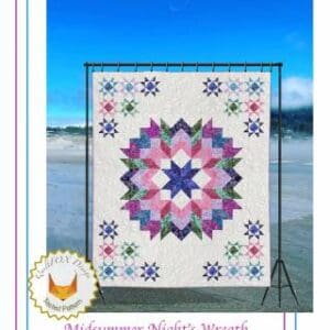 A quilt sitting on top of a stand.