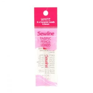 A package of pink and white Seawline organic cotton swabs.