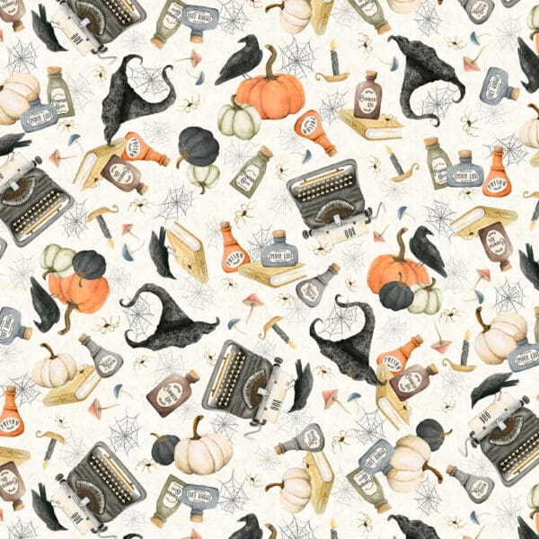 Hocus Pocus Halloween Toss Fabric