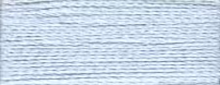 Light blue thread spool, close-up view.