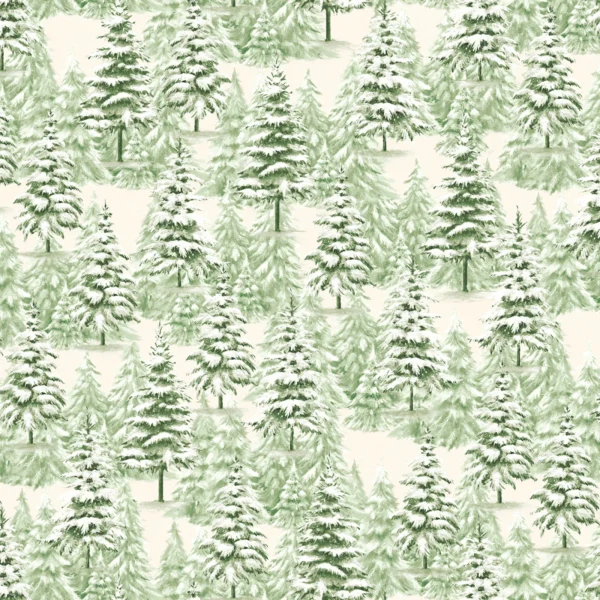 Believe Light Green Packed Trees