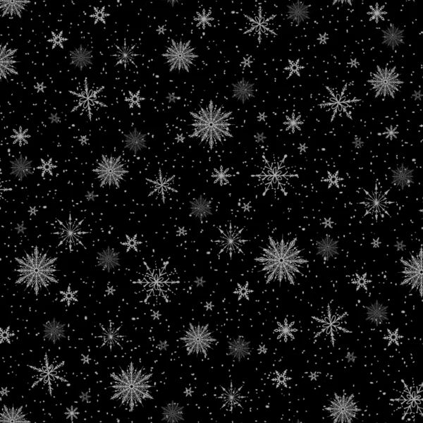 Believe Black Snowflake Allover