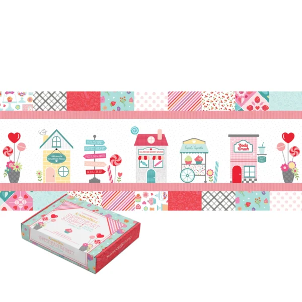 Quilt Kit Sweetheart Street Bench Pillow Fabric Kit