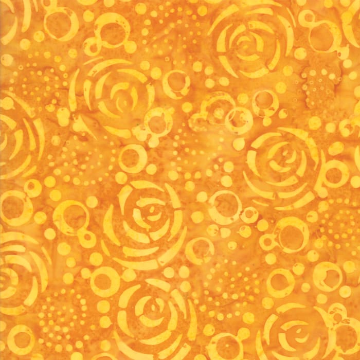 Abstract orange pattern with circular designs.