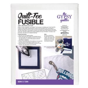 Quilt-Tee Fusible packaging with tools and instructions.