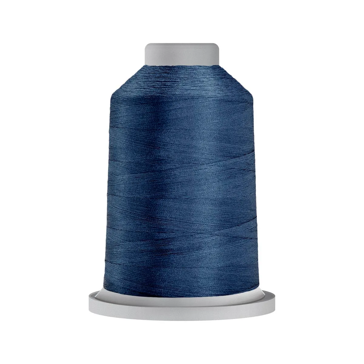Navy blue sewing thread cone