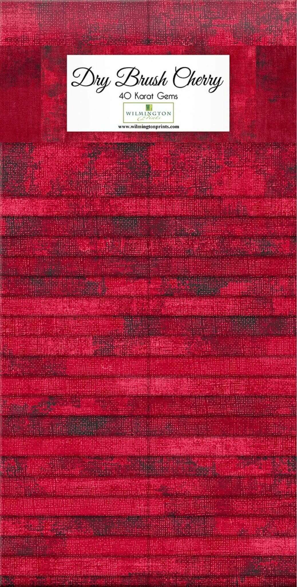 Dry Brush Cherry red textured fabric swatch