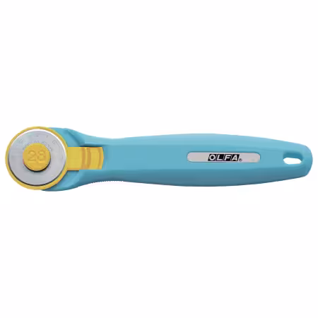 OLFA 28mm Aqua Quick Change Rotary Cutter & Bonus Touch Knife - Image 2