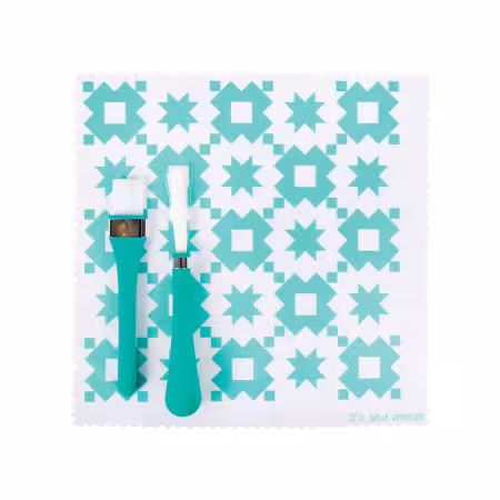 Oh Sew Clean Brush and Cloth Set Green - Image 3
