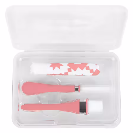 Oh Sew Clean Brush and Cloth Set Pink - Image 2